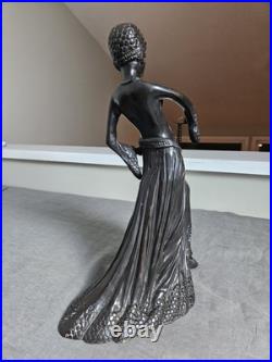 Georges Gori The Guardians Bronze Art Deco Lady Sculpture France