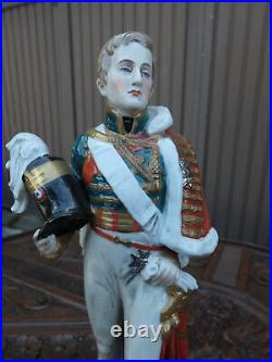German Scheibe Alsbach porcelain napoleon general statue duc Reichstadt