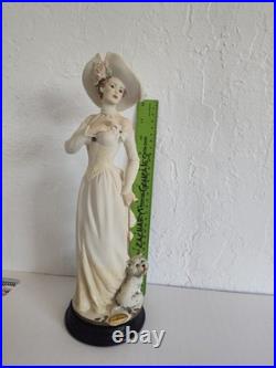 Giuseppe Armani Christine & Dog Figurine (0348F), Orig Box, Beautiful, signed
