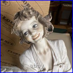 Giuseppe Armani Italy 18-3/4 Tall Figurine MARINA LADY WOMAN WITH DOG #649F be0