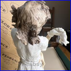 Giuseppe Armani Italy 18-3/4 Tall Figurine MARINA LADY WOMAN WITH DOG #649F be0