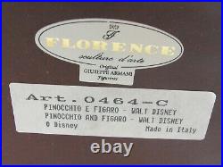 Giuseppe Armani Walt Disney Pinocchio and Figaro Figure 0464C Box Hand Signed