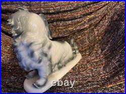 Glazed Porcelain Dog Statue By WeiB. 1905-1956 Germany