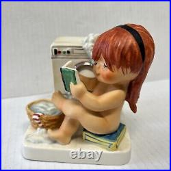Goebel Charlot Byj 74 Redhead At Work Wash Day Figurine 1975