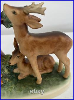 Goebel Hummel Figurine FOREST SHRINE 183 HC81 Deer Buck Woods Mother Child