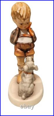 Goebel Hummel Not For You Figurine #317 TMK6 1988 Vintage Boy withFlowers Dog 5.5