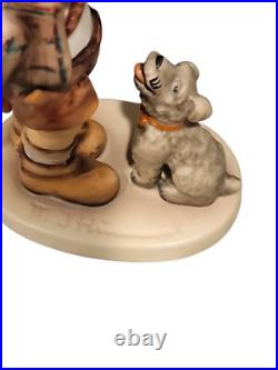 Goebel Hummel Not For You Figurine #317 TMK6 1988 Vintage Boy withFlowers Dog 5.5