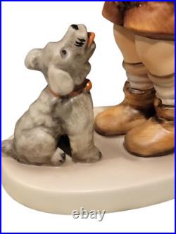Goebel Hummel Not For You Figurine #317 TMK6 1988 Vintage Boy withFlowers Dog 5.5
