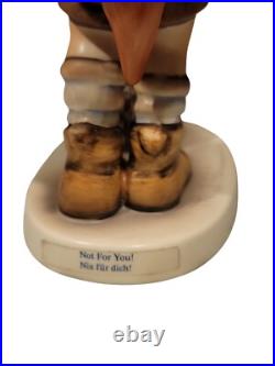 Goebel Hummel Not For You Figurine #317 TMK6 1988 Vintage Boy withFlowers Dog 5.5