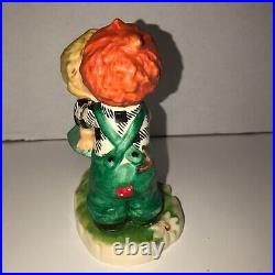 Goebel Hummel Redhead BYJ18 The Stolen Kiss Boy/Girl Figurine 1957 Signed