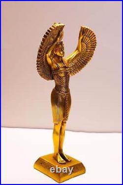 Golden Egyptian goddess ISIS Winged altar statue