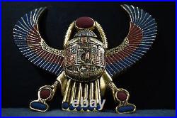 Golden Scarab Symbol of Rebirth and Prosperity, made in Egypt