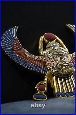 Golden Scarab Symbol of Rebirth and Prosperity, made in Egypt