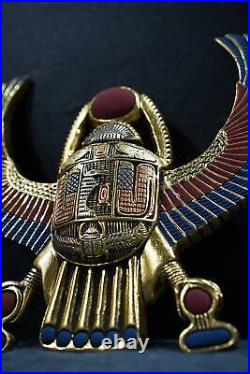 Golden Scarab Symbol of Rebirth and Prosperity, made in Egypt