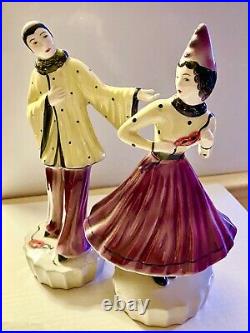 Goldscheider Porcelain Figurine, Handmade Artist Barbara Loveday, Mardi Gras