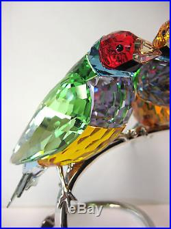 Gouldian Finches Peridot Finch Birds 2013 Swarovski Crystal Bird 1141675