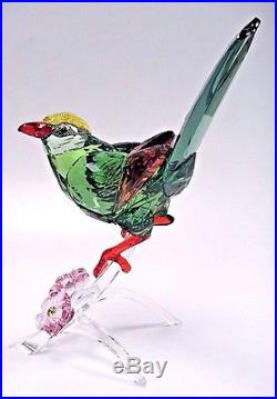 Green Magpie 2017 Colorful Bird Swarovski Crystal Artist Signed 5244650/5413247