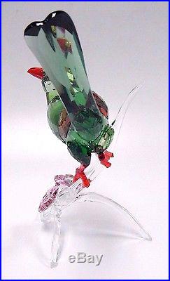 Green Magpie 2017 Vibrant Coloful Bird Flowers Swarovski Crystal 5244650