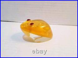 HTF Vintage Abraham Palatnik Lucite Acrylic Frog Figurine Brazil Sculpture MCM