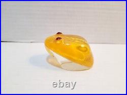 HTF Vintage Abraham Palatnik Lucite Acrylic Frog Figurine Brazil Sculpture MCM