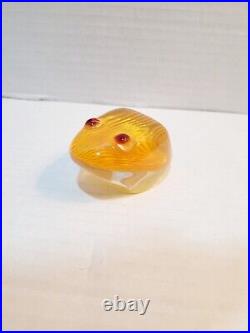 HTF Vintage Abraham Palatnik Lucite Acrylic Frog Figurine Brazil Sculpture MCM