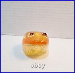 HTF Vintage Abraham Palatnik Lucite Acrylic Frog Figurine Brazil Sculpture MCM