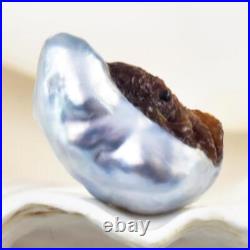 HUGE South Sea Pearl Baroque Mother-of-Pearl Octopus Carving undrilled 3.68 g