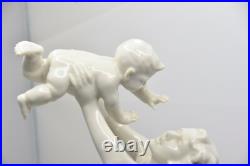 HUTSCHENREUTHER Figurine MOTHER'S DARLING Baby Blanc De Chine Sculpture