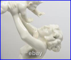 HUTSCHENREUTHER Figurine MOTHER'S DARLING Baby Blanc De Chine Sculpture