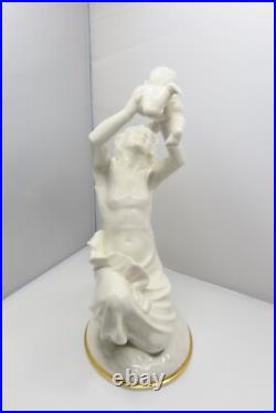 HUTSCHENREUTHER Figurine MOTHER'S DARLING Baby Blanc De Chine Sculpture