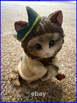 Hamilton Collection Kittens Of Oz Complete Set Of Seven Figures And Oz Stand