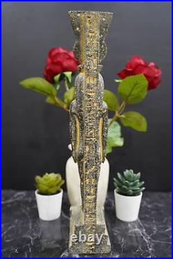 Handmade Egyptian Hathor Goddess wearing Sun disc, Cow Goddess, made in Egypt