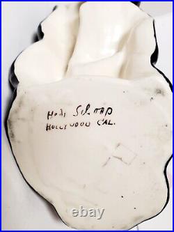 Hedi Schoop 12.5 Fan Dancer Vase Figurine California Pottery Artist Signed