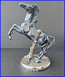 Horse Sculpture by Ottaviani Made In Italy Silver Over Resin 7 Vintage 1990's Horse Sculpture by Ottaviani Made In Italy Silver Over Resin 7 Vintage 1990's