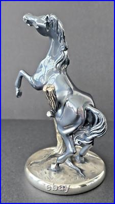 Horse Sculpture by Ottaviani Made In Italy Silver Over Resin 7 Vintage 1990's Horse Sculpture by Ottaviani Made In Italy Silver Over Resin 7 Vintage 1990's