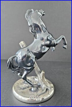 Horse Sculpture by Ottaviani Made In Italy Silver Over Resin 7 Vintage 1990's Horse Sculpture by Ottaviani Made In Italy Silver Over Resin 7 Vintage 1990's