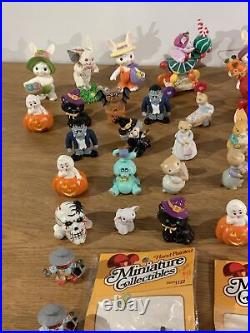 Huge Lot Of Miniature Figurines Ornaments Hallmark Russ Halloween Pin