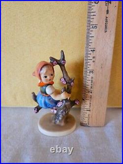 Hummel #141 Apple Tree Girl Figurine Girl Sitting in Flowering Tree TMK 3