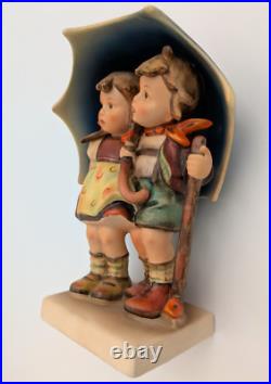 Hummel 71 Stormy Weather 6 1/4 inches tall 1950-1959 TMK2 incised full bee Hummel 71 Stormy Weather 6 1/4 inches tall 1950-1959 TMK2 incised full bee