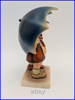 Hummel 71 Stormy Weather 6 1/4 inches tall 1950-1959 TMK2 incised full bee Hummel 71 Stormy Weather 6 1/4 inches tall 1950-1959 TMK2 incised full bee