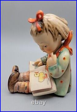 Hummel Bookworm Figurine #8 Early Rare Western Germany 1960s 4 Stylized Small