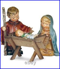 Hummel Children's Nativity Set Mary Joseph Jesus, Stable & Base 162342 NIB