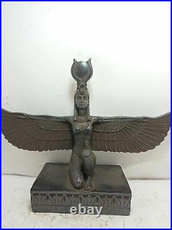 ISIS WINGS EGYPTIAN ANCIENT Goddess Winged Motherhood Egypt Statue Antique Stone