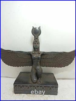 ISIS WINGS EGYPTIAN ANCIENT Goddess Winged Motherhood Egypt Statue Antique Stone