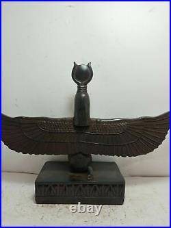 ISIS WINGS EGYPTIAN ANCIENT Goddess Winged Motherhood Egypt Statue Antique Stone