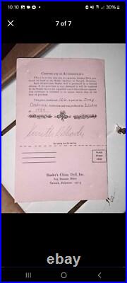 In-Box 1984 Shader China Doll Janey with original receipt