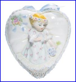 Irish Dresden MULLER VOLKSTEDT Little Sweetheart Lace Porcelain Wall Mount RARE