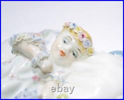 Irish Dresden MULLER VOLKSTEDT Little Sweetheart Lace Porcelain Wall Mount RARE