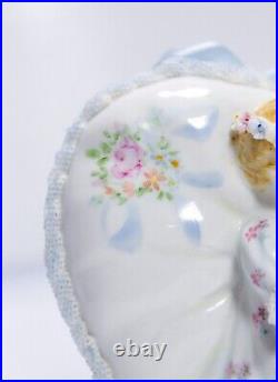 Irish Dresden MULLER VOLKSTEDT Little Sweetheart Lace Porcelain Wall Mount RARE