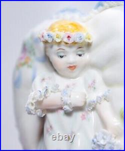 Irish Dresden MULLER VOLKSTEDT Little Sweetheart Lace Porcelain Wall Mount RARE